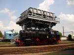 86 001 vor dem Kohlehochbunker in Chemnitz-Hilbersdorf am 26.06.10.