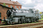 22. Mai 1994, Lok 86 283 ist im Dampflokmuseum Neuenmarkt-Wirsberg im Fotoanstrich ausgestellt. 