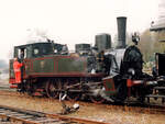 Preußische T9.1 Cöln 1857 in Dassel. Sonderfahrt 111 Jahre Ilmebahn am 31.10.1993.