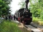 Die 111-jhrige Dampflok BR 91 134 -DR- fhrte nach zehnjhriger Pause einen Sonderzug auf der Strecke von Schwerin ber gadebusch nach Rehna.