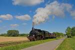 Lok 7348  Kattowitz  der Museumseisenbahn Minden bei einer Fotofahrt kurz vor Berenbusch (11.05.2024)