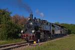 Lok 7348  Kattowitz  der Museumseisenbahn Minden bei einer Fotofahrt im Hafen Berenbusch (11.05.2024)