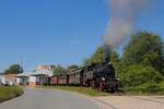 Lok 7348  Kattowitz  der Museumseisenbahn Minden bei einer Fotofahrt im Mindener Osthafen  (11.05.2024)