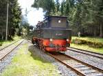 94 1292 im Bahnhof Rennsteig kurz vor dem Gleisende.