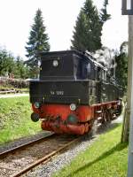 BR 94 rangiert auf dem Bahnhof Rennsteig, 2005