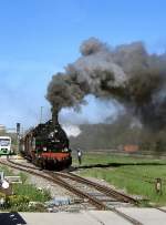 Ausfahrt aus dem Bahnhof Ilmenau Richtung Sttzerbach-Rennsteig, 2005