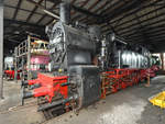 Die Dampflokomotive 94 1292 steht im Eisenbahnmuseum Arnstadt.