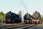 Den Sonneberger Eisenbahnfreunden war es  gelungen, drei 95er im ehemaligen Lokbahnhof Sonneberg zu vereinen! Vom 23.