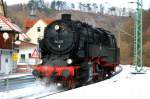 95 027 beim Umsetzen in Rbeland; 11.12.2011