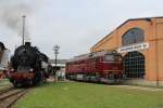 95 027 und 120 274-6 zu sehen am 20.09.2014 beim BW-Fest in Arnstadt