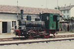 D VI 83  BERG  (BJ 1883) / alter Güterbahnhof Karlsruhe / Eingescanntes Dia / 05.06.1982