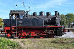 Mit der Dampflokomotive ELNA  184 DME , Baujahr 1946 wurden Führerstandsmitfahrten angeboten.