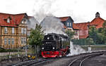 99 7241-5 rangiert im Bahnhof Wernigerode.Bild 20.9.2017