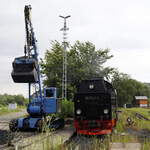 99 1743-1  an der Bekohlung in Gernrode.