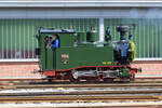 Lokmitfahrten mit der Sächsische 1K Nr. 54 beim Bahnhofsfest in Putbus. - 26.05.2024