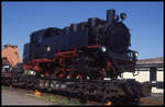 991784 auf einem Flachwagen am 3.5.1995 im RAW Görlitz.