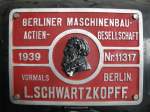 Firmenschild der Lokomotivschmiede  Schwartzkopff  aus Berlin, DDM [14.08.2011]