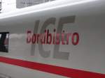 ICE Bord Bistro Logo eines ICE 3 (BR 403) am 23.01.15 in Frankfurt am Main 