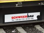Das Logo von Schweerbau am 19.06.15 in Heidelberg Hbf 