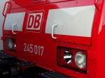 Scheinwerfer von DB Regio Hessen 245 017 am 04.06.15 in Stockheim 