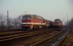 220 023 + 220 283  Dresden - Friedrichstadt  11.01.92