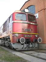 Das  Gesicht  der BR 120 274, am 16.09.2012 im Bahnbetriebswerk Arnstadt in Thringen.