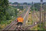 Tele-Nachschuss von der Brücke Magdeburger Chaussee (B 180) auf 201 171-6 (110 171-6 | DR V 100 171), die als Tfzf überraschend den Bahnhof Aschersleben durchfahren hat und nun Richtung Halberstadt strebt. Am Vortag ist sie nach eigener Sichtung bereits über Könnern nach Halle (Saale) gefahren.

🧰 Thomas Speich Eisenbahndienstleistungen (TSE)
🚩 Bahnstrecke Halle–Vienenburg (KBS 330)
🕓 23.7.2021 | 10:04 Uhr