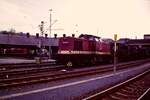 30.April 1992 Hbf. Würzburg beim Einrücken zum Bw  202 831-4 mit im Schlepp 52 8077 und 52 8186 Aufnahmen vor meinem Dienstauftrag Bild 2