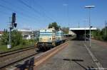 202 968-4 der ITB ex DR 110 968-5 kam mit einem gemischten Gterzug aus Brandenburg Altstadt den sie zum Brandenburger Hbf brachte und fuhr dann als Lz zurck nach Brandenburg Altstadt. 05.05.2011