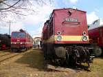 Die Lbauer 112 331-4 war neben 180 011-9 zusehen beim 5.Dresdner Dampfloktreffen am 07.04.13.