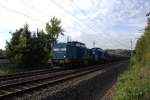 Kesselzug 74850 von Großkorbetha nach Weiden mit Press V100 doppel, passiert gleich Plauen Bahnhof ob. Aufgenommen am 13.09.2015 