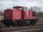 WFL Lok 16 (202 453-7) steht am Nachmittag des 28.02.2017 im Gbf Oranienburg.