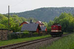 Hier zusehen ist 112 565 (202 565) am 27.5.24 alleine auf dem Weg nach Wolkenstein kurz vor Hennersdorf.