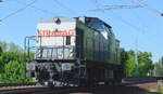 STRABAG Rail GmbH mit  203 166-4  [NVR-Nummer: 92 80 1203 166-4 D-STRA] am 07.05.18 Berlin-Wuhlheide.