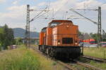 Diese beiden BR 203 kammen am 08.06.2024 durch Rheintal bei Braubach.