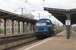 Jaeger 203-442  Emma  (92 80 1203 154-0 D-JUV) als Tfzf nach Königsborn, am 05.04.2024 in Magdeburg-Neustadt.