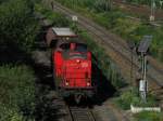 203 116 mit einem Gterwagen am 9.9.2008 in Regensburg.