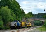 203 106 alias V 1801 von der Mittelweserbahn mit einem Bauzug am 21.06.2011 unterwegs bei Mhren.