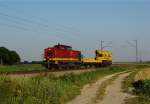 203 004 mit einem kurzen Bauzug am 17.07.2007 bei Langenisarhofen.