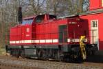 EfW 203 006 am 11.3.14 als Lz in Ratingen-Lintorf.
