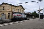 Eine BR203 der Strabag rollt solo durch Herzogenrath in Richtung Mönchengladbach. Aufnahme vom 21/07/2015.