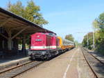 EBS 110 001-5 mit dem  Stdteexpress  DPE 25187 nach Naumburg (S) Hbf, am 15.09.2018 in Smmerda.