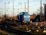 Am 30.12.2013 kam 204 033 mit einem leeren Hackschnitzelzug nach Stendal.Nach dem sie den Zug abstellte fuhr sie Lz wieder in Richtung Niedergörne.