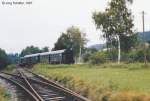 Die Zuggarnitur bernachtete im  alten  Beilngrieser Bahnhof, der 200 Meter nher zur Ortsmitte lag.