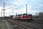 Nachschuss auf zwei 211 in Lehrte am 13.03.2011.