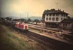 15.Juli 1992 Empfangsgebäude des Bf. Gaildorf/West 212 041-8 (Bw TK) üg 68732