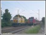 Am 31.05.2008 begegnete die S1 nach Rdermark Ober-Roden mit 423 429 und 423 420, bedingt durch die Erneuerung des sdlichen Gleises auf dem Streckengleis nach Wiesbaden in Richtung Frankfurt am Main