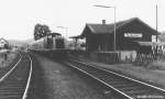 Als eine unbekannte 212 im Juni 1989 mit ihrem Nahverkehrszug nach Ebern  in Reckendorf hielt, war dort noch ein „richtiger Bahnhof“ mit Ausweichgleis.