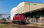 212 052 rangiert im Kehler Hafen 19.7.24