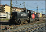 Willke 214 011-9  Ingrid  am 05.12.2024 in Würzburg Lz auf dem Weg nach Norden.